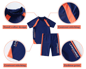 KID1234 Swimsuits for Boys - 2 Piece Set Boys Swimsuit,Wetsuit for Kids 4-12 Years
