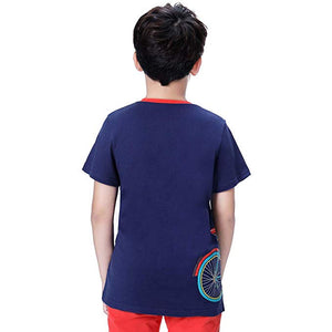 KID1234 Boys T-Shirts Tee Shirts School Short Sleeve Crew Neck Cotton Kids Tops Clothes