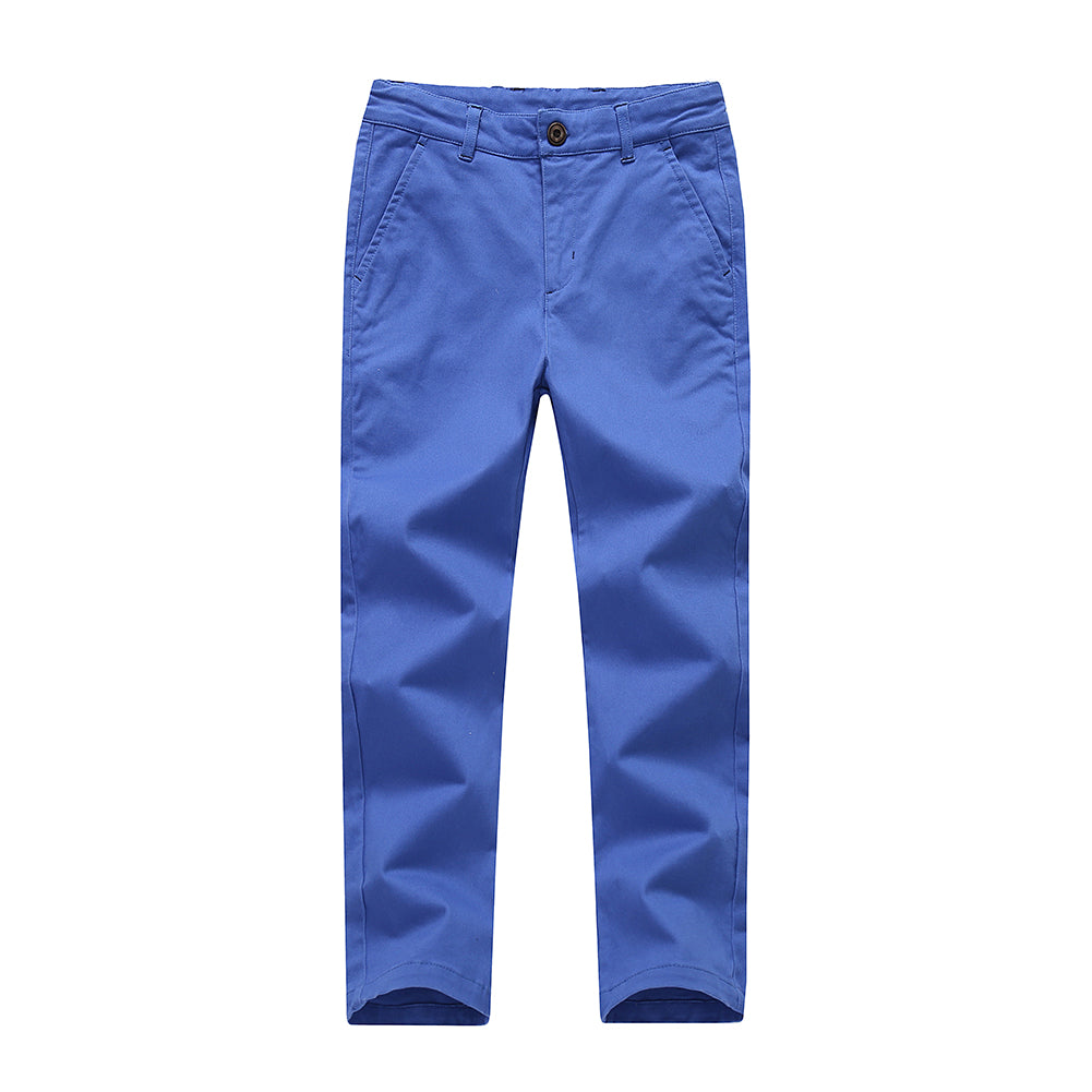  Boys Pants Chino Uniform School Cargo Slim Fit Trousers  Adjustable Waist Pants for Boys Size 4-12 Years 6 Colors to Choose:  Clothing, Shoes & Jewelry